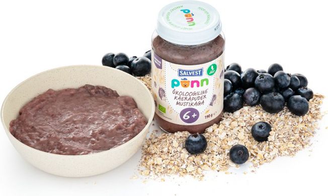 SALVEST Põnn BIO Borůvky s ovesnými vločkami 3 x 190 g - obrázek 4