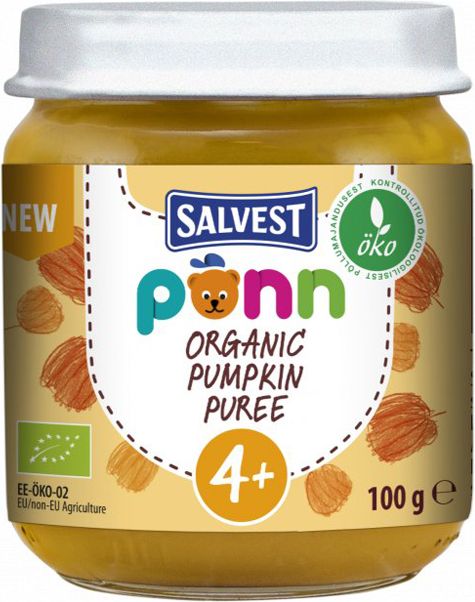 SALVEST Ponn BIO Dýňové pyré 6× 100 g - obrázek 2
