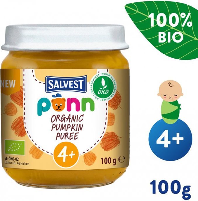 SALVEST Ponn BIO Dýňové pyré 6× 100 g - obrázek 3