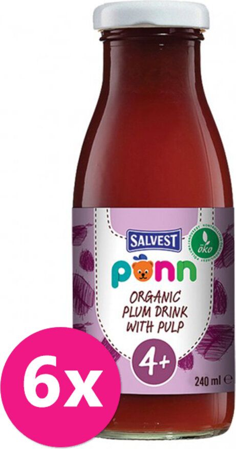 Salvest Põnn BIO Švestková s dužinou 6 x 240 ml - obrázek 1