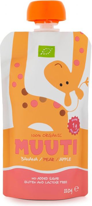 SALVEST Muuti BIO Ovocné pyré s ananasovou šťávou a rýžovým proteinem 3 x 110 g - obrázek 2