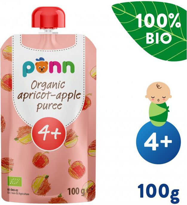 Salvest Põnn BIO Meruňka s jablkem 6 x 100 g - obrázek 3