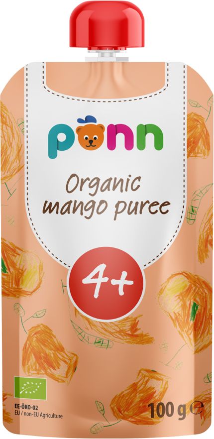 Salvest Põnn SALVEST Ponn BIO Mango 100% 3 x 100 g - obrázek 2