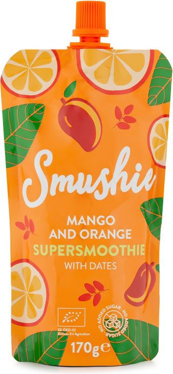 Salvest Smushie BIO Ovocné smoothie s mangem, pomerančem a datlemi 3 x 170 g - obrázek 2