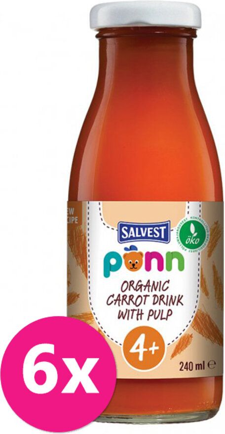 Salvest Põnn BIO Mrkvová s dužinou 6 x 240 ml - obrázek 1
