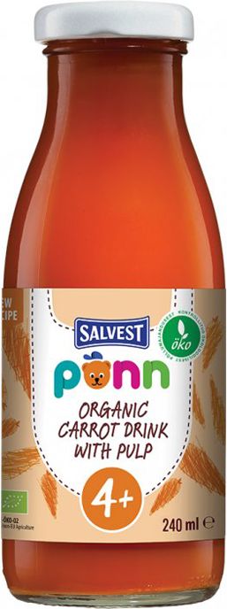 Salvest Põnn BIO Mrkvová s dužinou 6 x 240 ml - obrázek 2