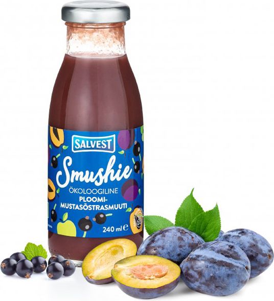 SALVEST Smushie BIO Smoothie ovocné s černým rybízem a švestkami 3 x 240 ml - obrázek 4