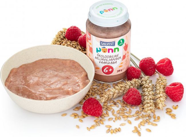 SALVEST Põnn BIO Maliny s cereáliemi 3 x 200 g - obrázek 4