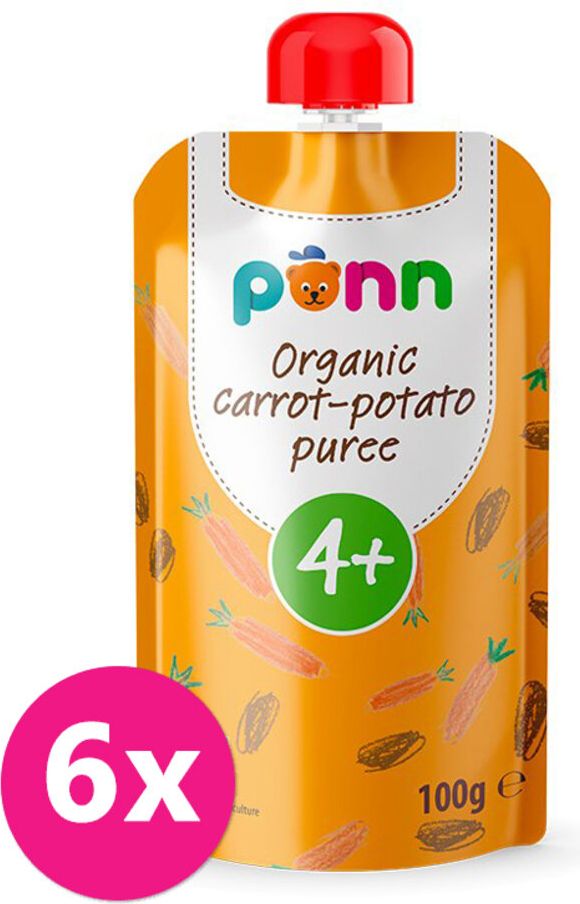 Salvest Põnn BIO Pyré z mrkve a brambor 6 x 100 g - obrázek 1