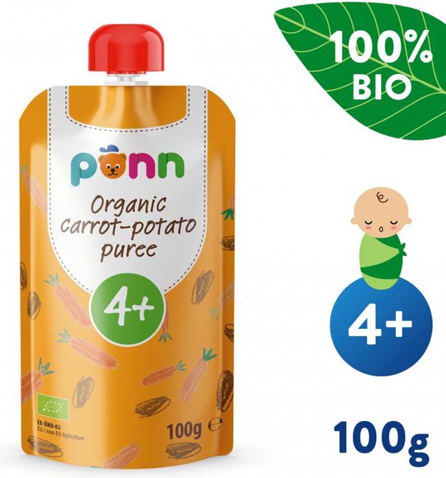 Salvest Põnn BIO Pyré z mrkve a brambor 6 x 100 g - obrázek 4