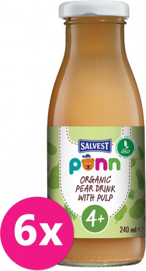 Salvest Põnn BIO Hrušková s dužinou 6 x 240 ml - obrázek 1