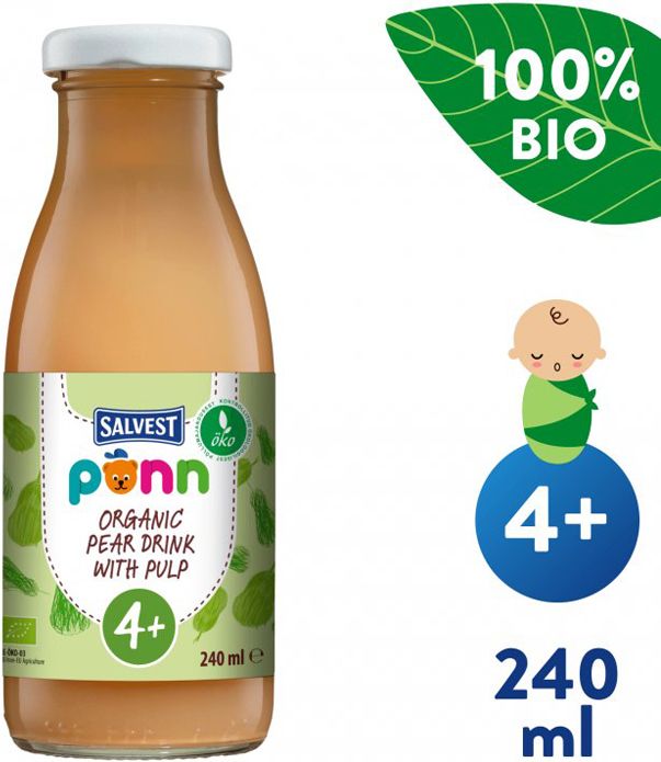 Salvest Põnn BIO Hrušková s dužinou 6 x 240 ml - obrázek 3