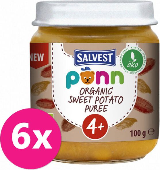 SALVEST Ponn BIO Batátové pyré 6× 100 g - obrázek 1