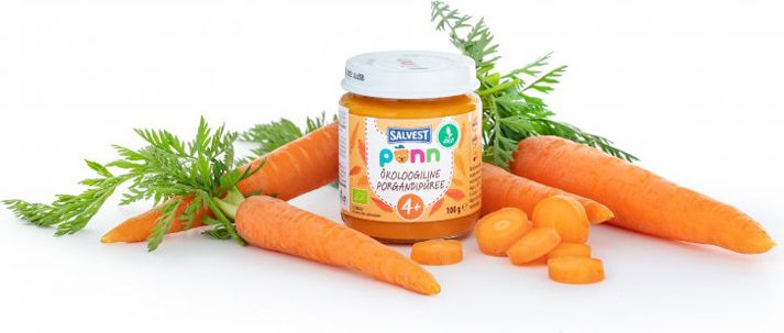 SALVEST Ponn BIO Mrkvové pyré 6× 100 g - obrázek 4