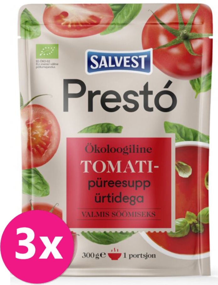 SALVEST Prestó BIO Rajská polévka s bylinkami 3 x 300 g - obrázek 1