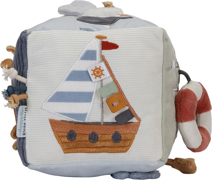 LITTLE DUTCH Kostka plyšová Námořnický záliv - obrázek 4