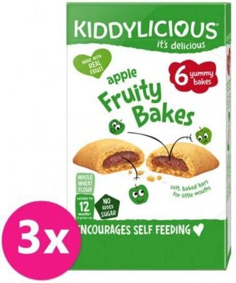 KIDDYLICIOUS Koláčky jablečné 3 x 22g - obrázek 1