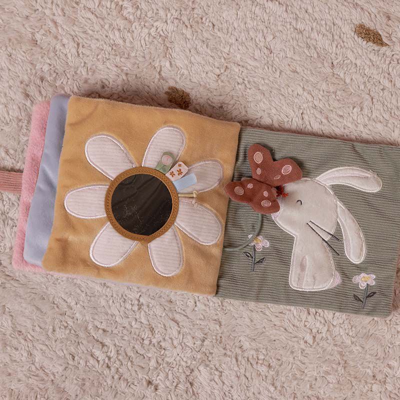 LITTLE DUTCH Knížka plyšová velká Květiny a motýli - obrázek 8
