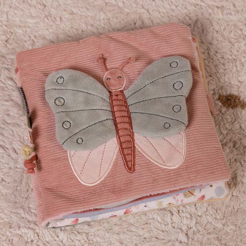 LITTLE DUTCH Knížka plyšová velká Květiny a motýli - obrázek 9