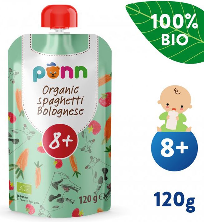 SALVEST Põnn BIO Boloňské špagety 3 x 120 g - obrázek 3