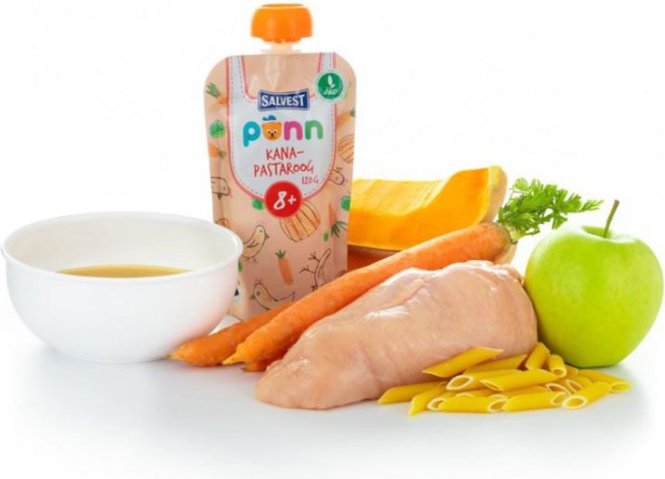 6x SALVEST Põnn BIO Kuřátko s těstovinami (120 g) - obrázek 4