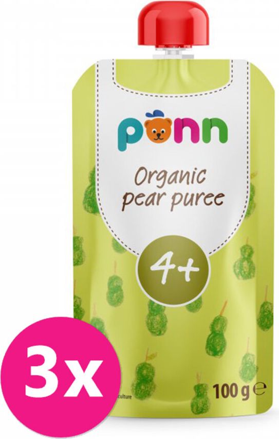 Salvest Põnn BIO Hruška 100% 6 x 100 g - obrázek 1