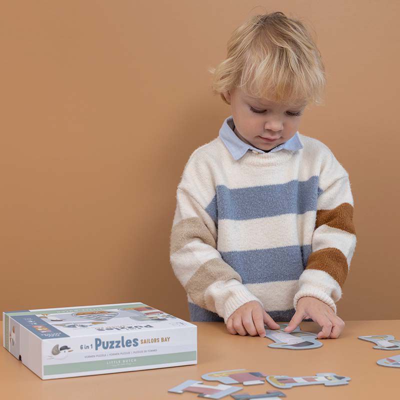LITTLE DUTCH Puzzle 6v1 Námořnický záliv - obrázek 10