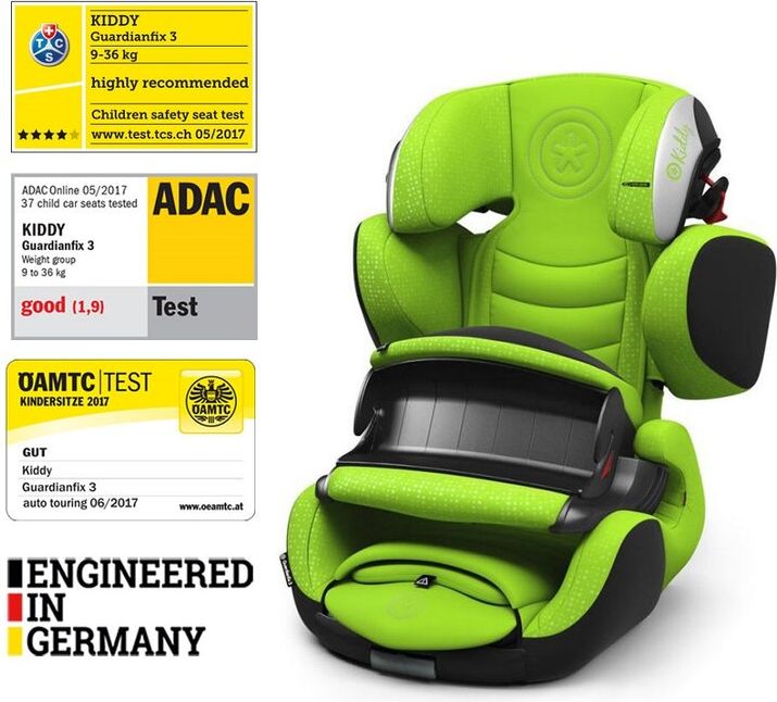 KIDDY Autosedačka Guardianfix3 9-36 kg Lizard Green - obrázek 1