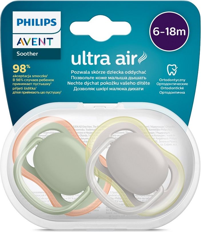 Philips AVENT Šidítko Ultra air neutral 6-18m, 2 ks - obrázek 3