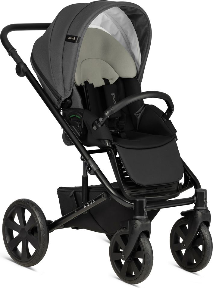 Noordi kombinovaný kočárek Aqua 2v1 Dark Grey - obrázek 3