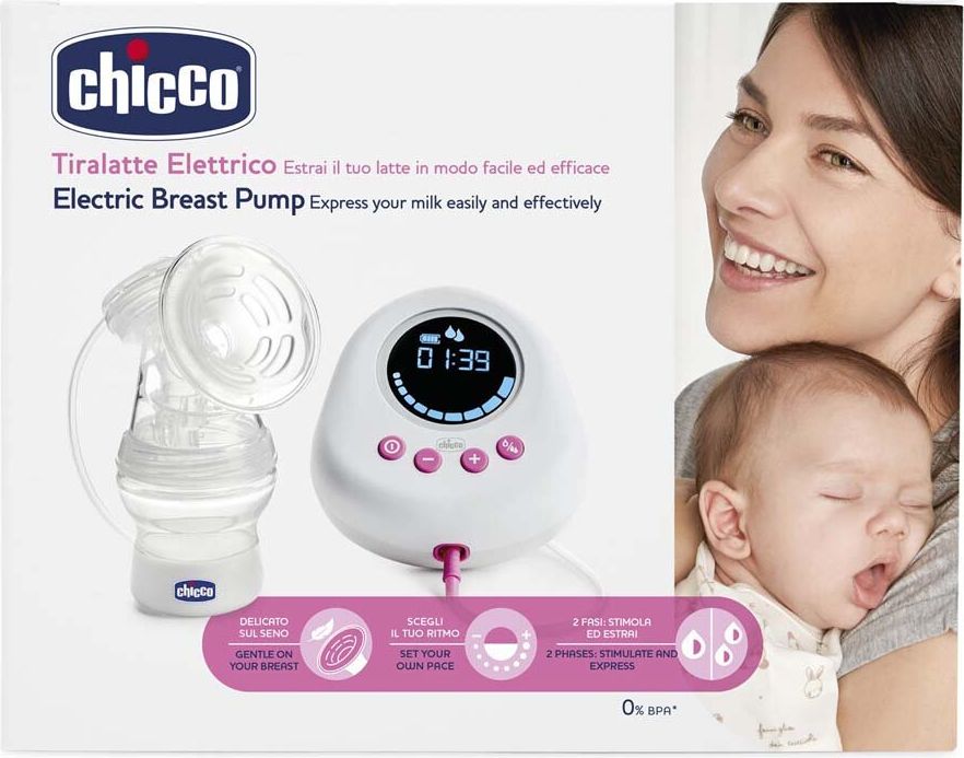 CHICCO Odsávačka mateřského mléka elektrická Single + zdarma Láhev kojenecká Natural Feeling 150ml - obrázek 10