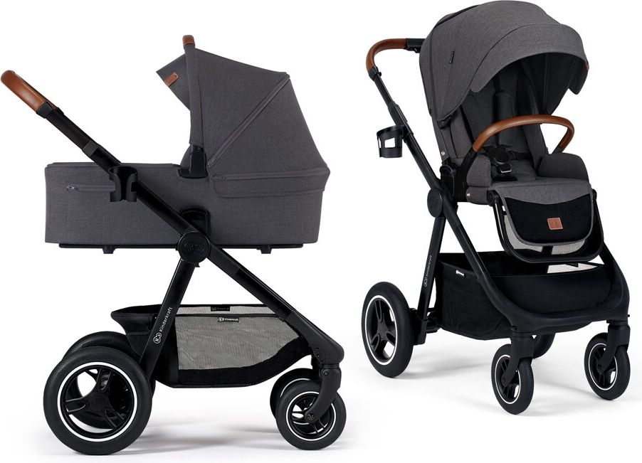 KINDERKRAFT Kočárek Everyday 2v1 Black Dark Grey + ANGELCARE AC027 Monitor pohybu dechu ZDARMA - obrázek 2