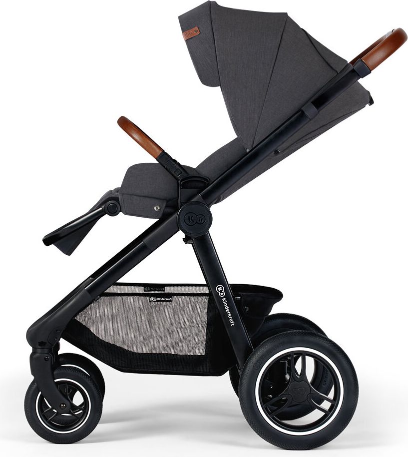 KINDERKRAFT Kočárek Everyday 2v1 Black Dark Grey + ANGELCARE AC027 Monitor pohybu dechu ZDARMA - obrázek 7