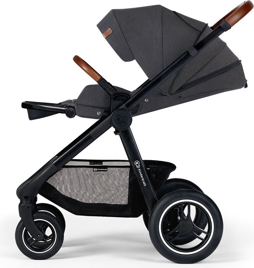 KINDERKRAFT Kočárek Everyday 2v1 Black Dark Grey + ANGELCARE AC027 Monitor pohybu dechu ZDARMA - obrázek 8