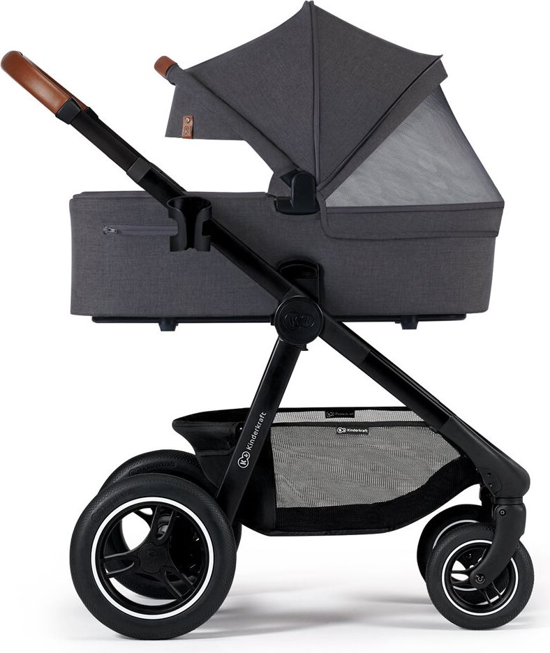 KINDERKRAFT Kočárek Everyday 2v1 Black Dark Grey + ANGELCARE AC027 Monitor pohybu dechu ZDARMA - obrázek 11