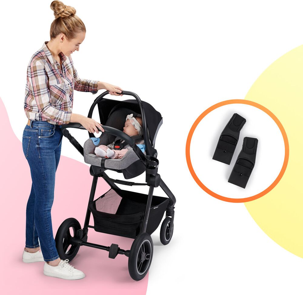 KINDERKRAFT Kočárek Everyday 2v1 Black Dark Grey + ANGELCARE AC027 Monitor pohybu dechu ZDARMA - obrázek 15