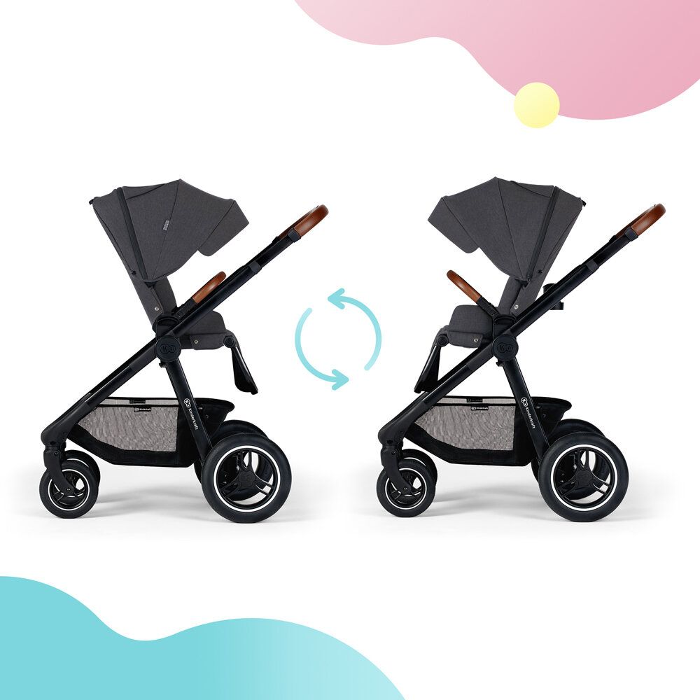 KINDERKRAFT Kočárek Everyday 2v1 Black Dark Grey + ANGELCARE AC027 Monitor pohybu dechu ZDARMA - obrázek 16