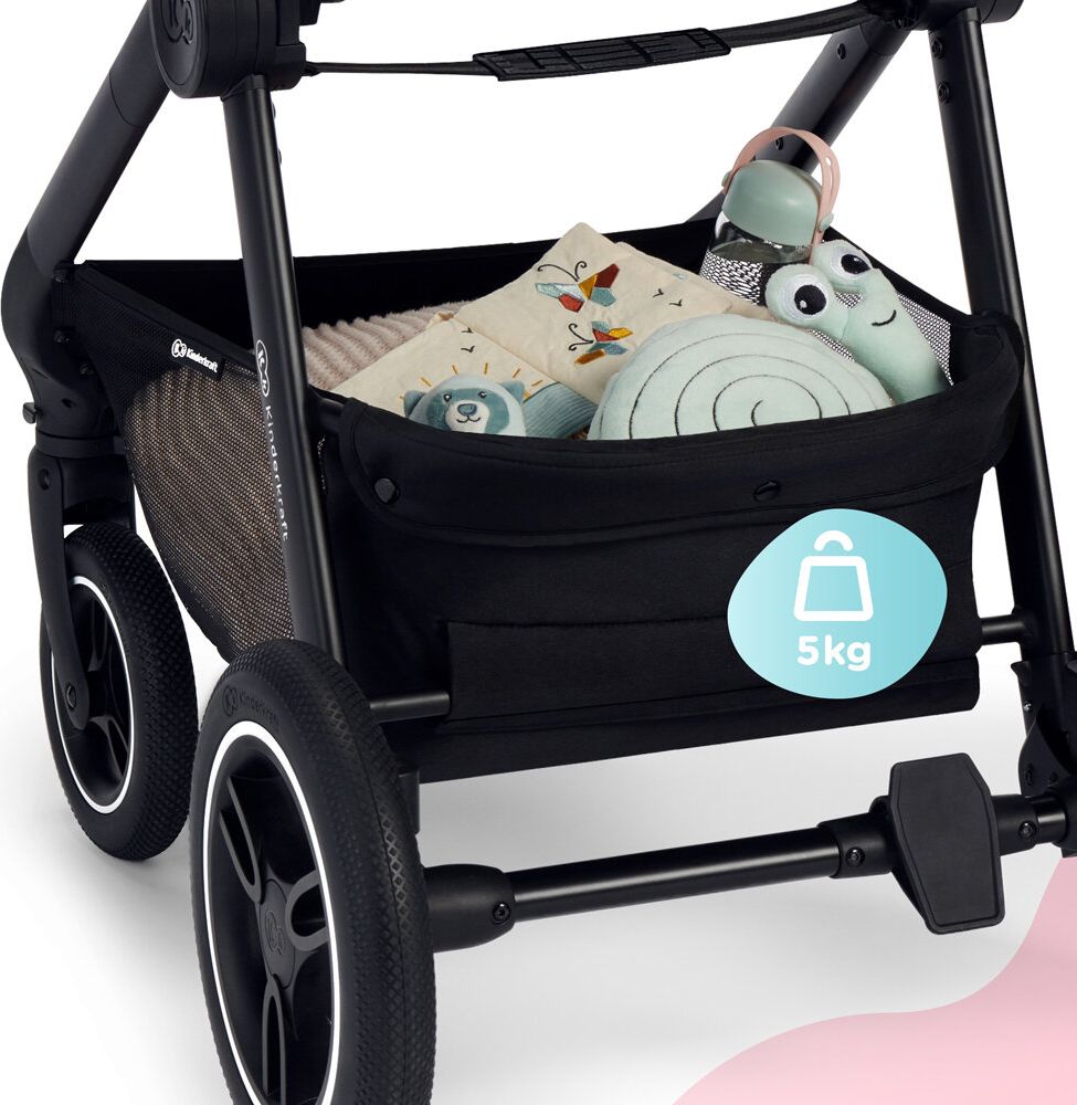 KINDERKRAFT Kočárek Everyday 2v1 Black Dark Grey + ANGELCARE AC027 Monitor pohybu dechu ZDARMA - obrázek 26