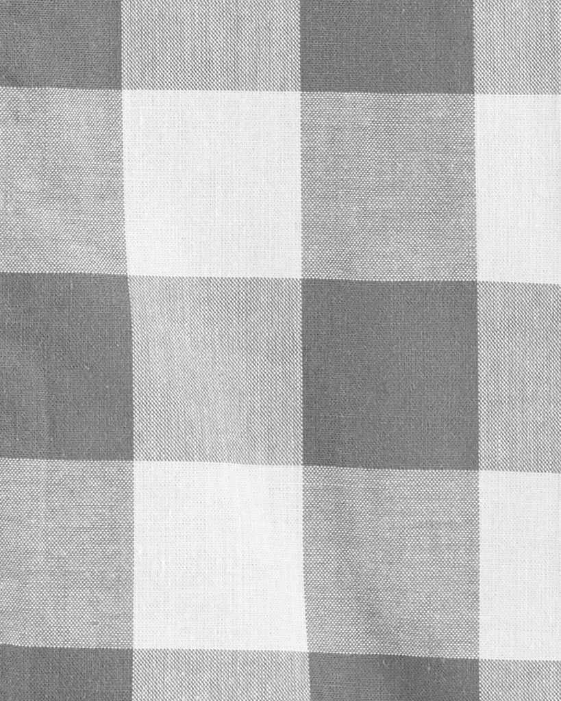 CARTER'S Overal letní krátký rukáv Grey Gingham kluk 6m - obrázek 2