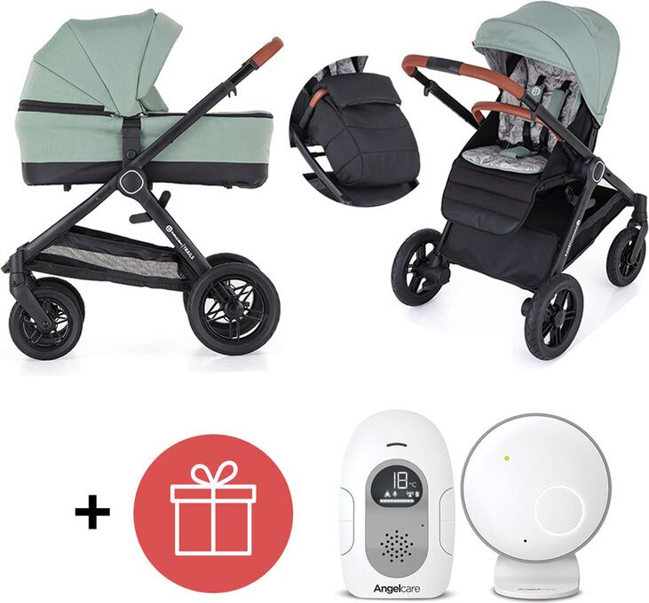 PETITE&MARS Kočárek 2v1 Trails Iron Green + ANGELCARE AC110 Audio chůvička ZDARMA - obrázek 1