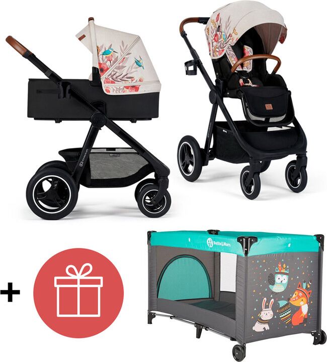 KINDERKRAFT Kočárek Everyday 2v1 Bird + PETITE&MARS Postýlka cestovní Koot - Fox Aqua ZDARMA - obrázek 1