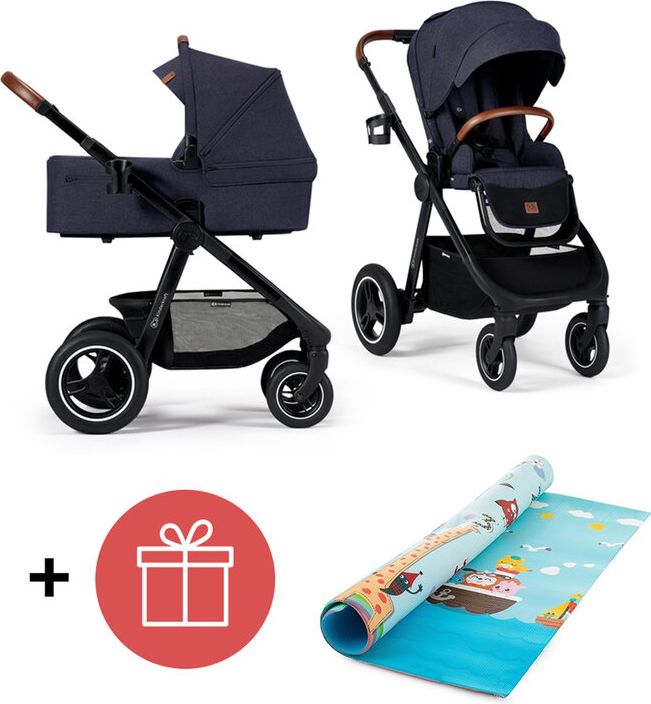 KINDERKRAFT Kočárek Everyday 2v1 Denim + PETITE&MARS Podložka na hraní Joy Max Giraffe ZDARMA - obrázek 1