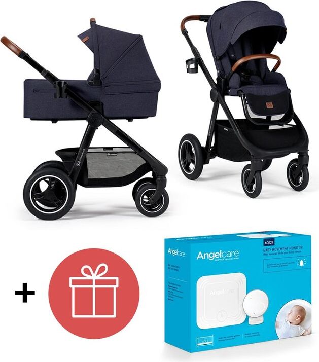 KINDERKRAFT Kočárek Everyday 2v1 Denim + ANGELCARE AC027 Monitor pohybu dechu ZDARMA - obrázek 1