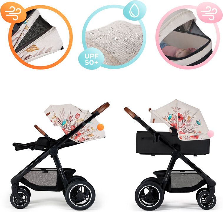 KINDERKRAFT Kočárek Everyday 2v1 Bird + PETITE&MARS Postýlka cestovní Koot - Lion Grey ZDARMA - obrázek 19