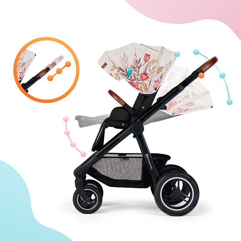 KINDERKRAFT Kočárek Everyday 2v1 Bird + PETITE&MARS Podložka na hraní Joy City ZDARMA - obrázek 20