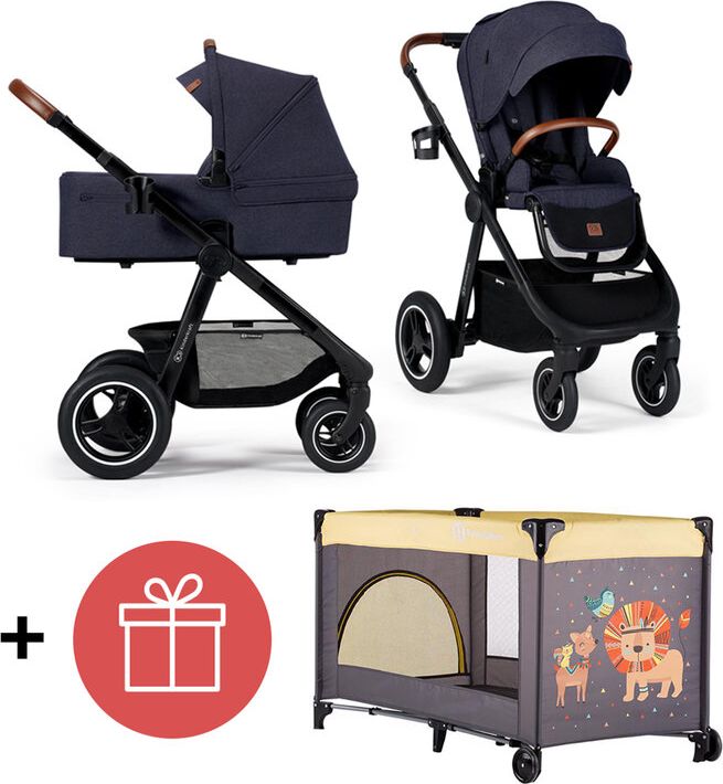 KINDERKRAFT Kočárek Everyday 2v1 Denim + PETITE&MARS Postýlka cestovní Koot - Lion Yellow ZDARMA - obrázek 1