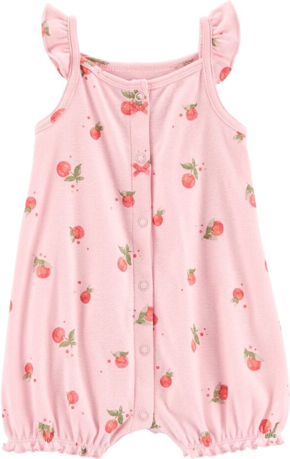 CARTER'S Overal letní Pink Peach holka 12m - obrázek 1