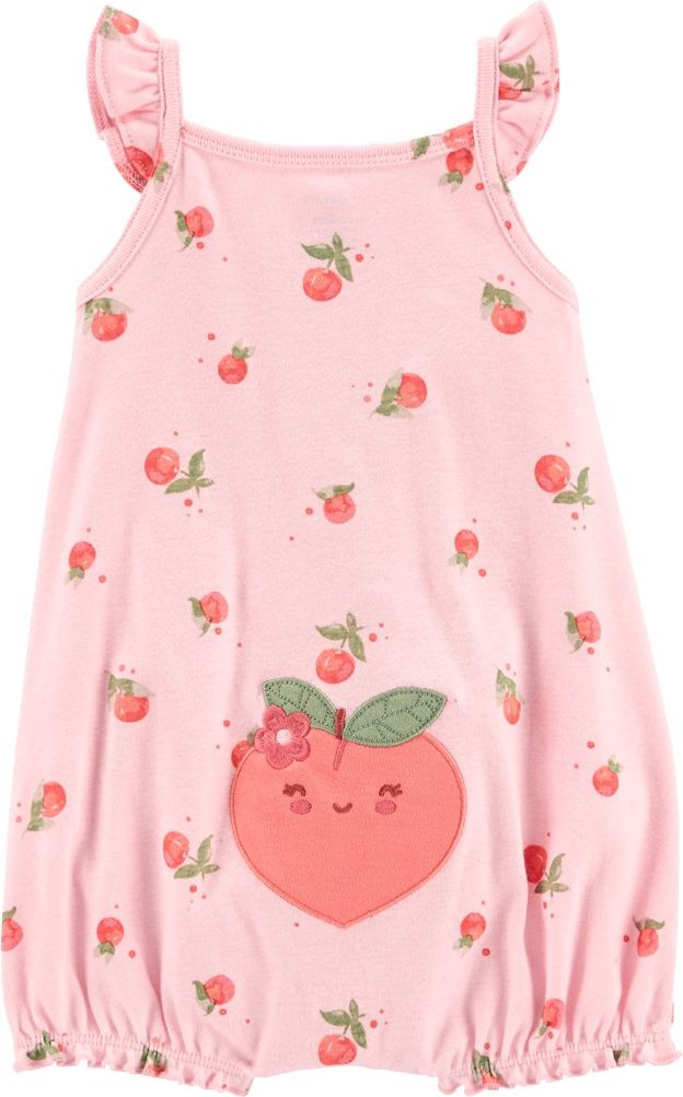 CARTER'S Overal letní Pink Peach holka 12m - obrázek 2