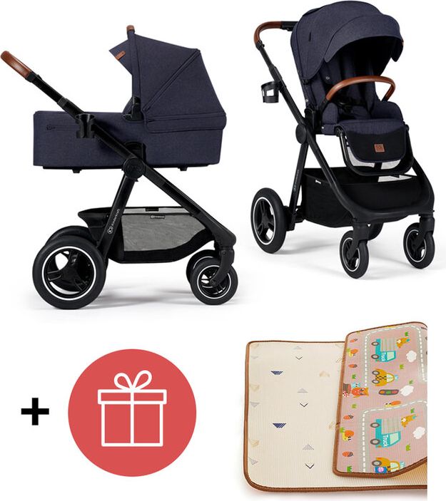 KINDERKRAFT Kočárek Everyday 2v1 Denim + PETITE&MARS Podložka na hraní Joy City ZDARMA - obrázek 1