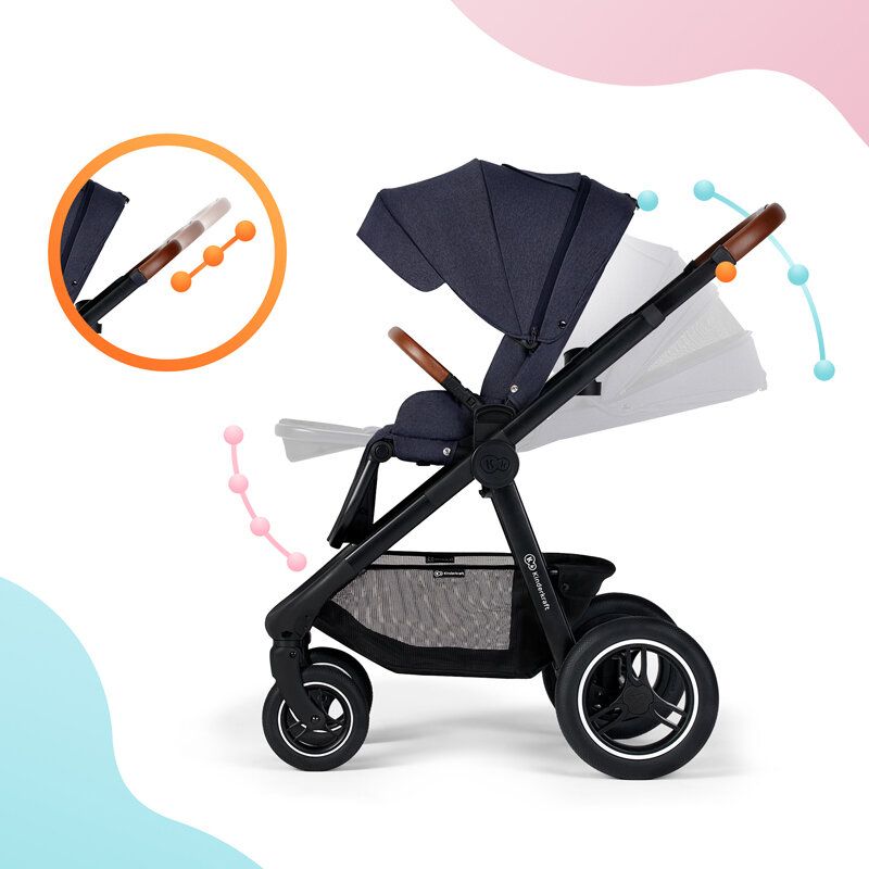 KINDERKRAFT Kočárek Everyday 2v1 Denim + PETITE&MARS Podložka na hraní Joy City ZDARMA - obrázek 20
